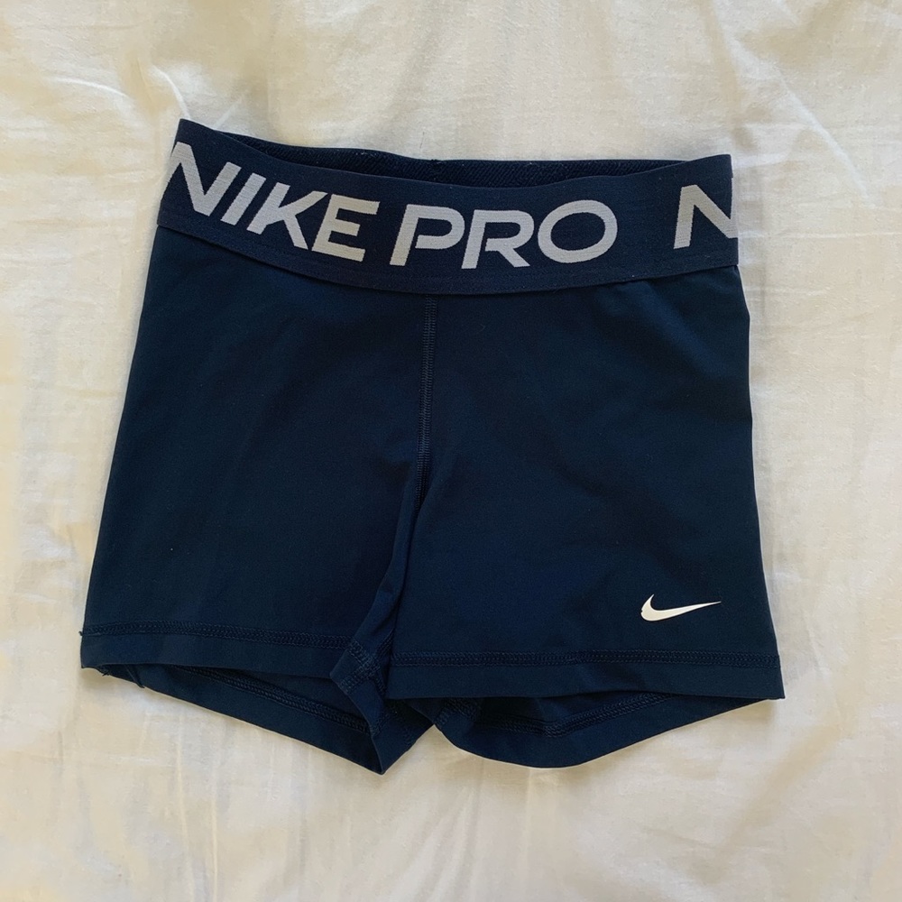 Navy blue Nike pro spandex